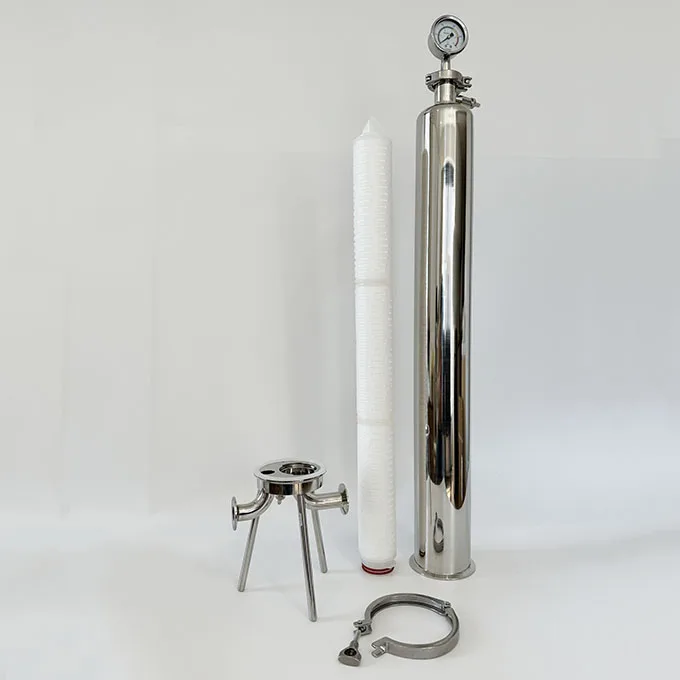 

Sanitary 30 Inch Liquid Filter Stainless Steel Housing Beer Polish
