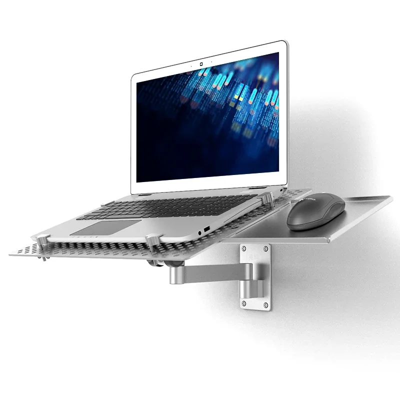 

2026 New Chenxin PO-2-1/PKB Wall Mount Laptop Holder Long Arm Aluminum Alloy Mechanical Arm Monitor Holder Lapdesk