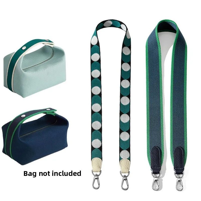 Trendy Canvas Strap Replacement Crossbody Bag Belt for Hermés Lunch Box Bag Shoulder Bag Accessory Modification Buckle