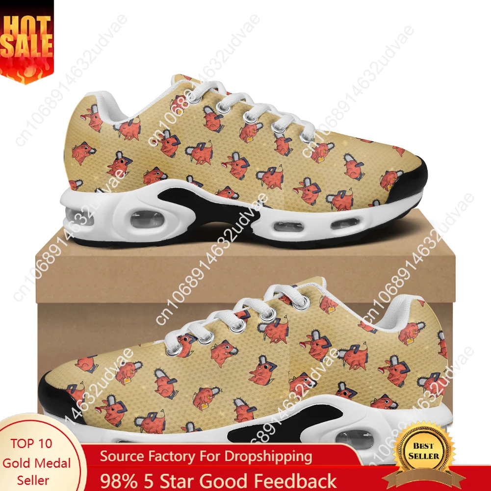 

C-Chainsaw Man Air Cushion Sneakers Mens Womens Teenager Lightweight Sports shoes High Quality Custom Leisure Mesh Sneaker
