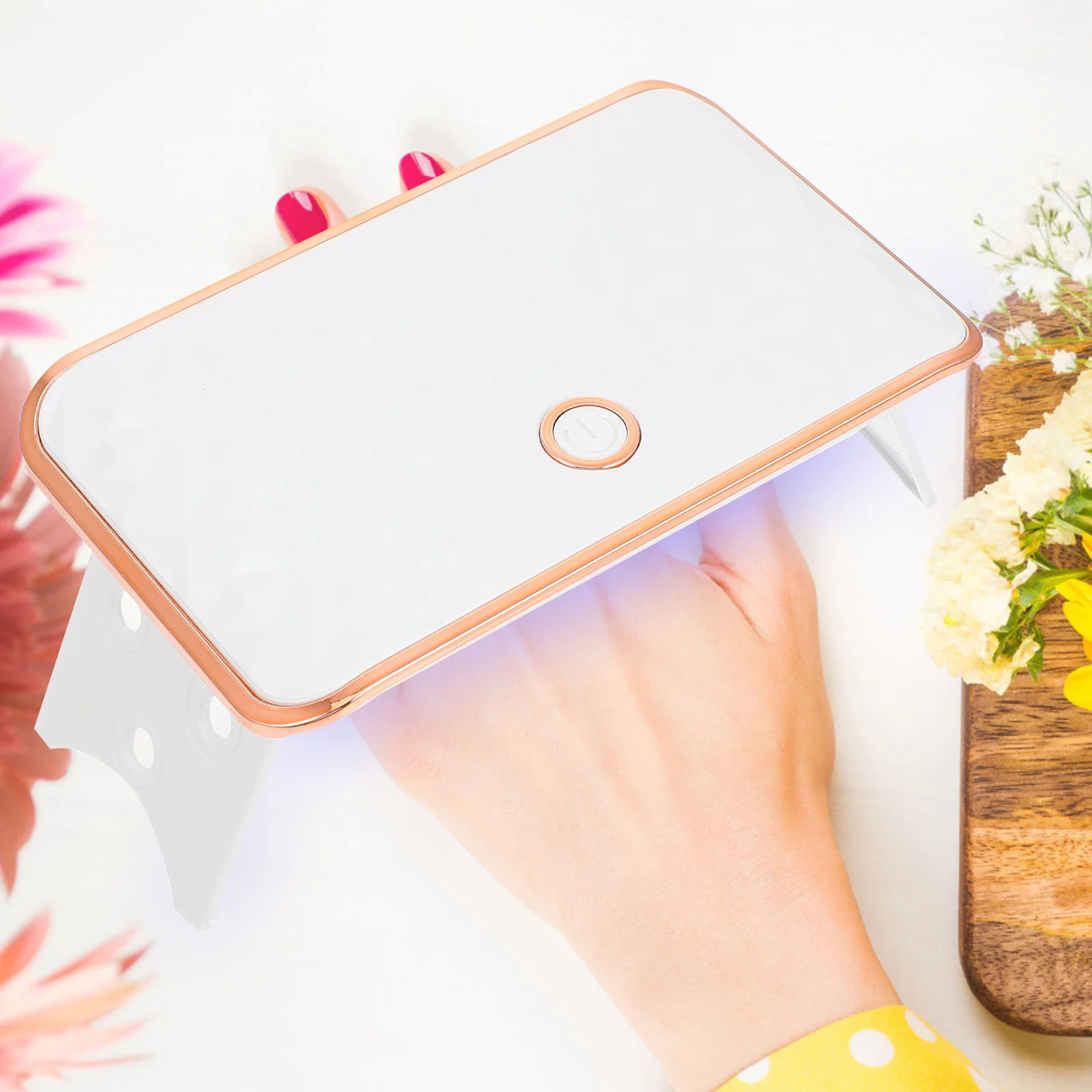 Led nagellamp droger USB opladen draagbare nagellampmachine voor gel polish manicure pedicure tool