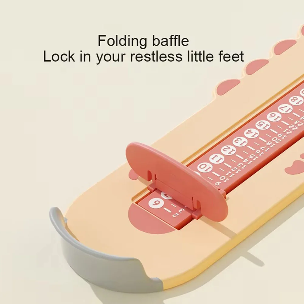 Baby Foot Measurer for Kids, Adjustable Toddler Foot Size Gauge, Dinosaur Shoe Measuring Tool, Foot Length Ruler Shoe Fitting view 4