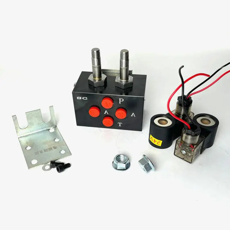 1PC best seller 12V 24V Two-way Excavator Electronically controlled Hydraulic Solenoid Valve