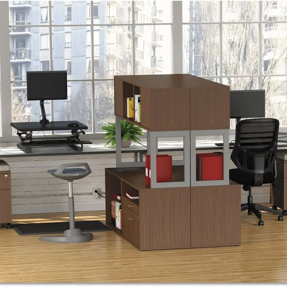 Laminate Table Top, Rectangular, 71.5w X 23.63d, White/Gray