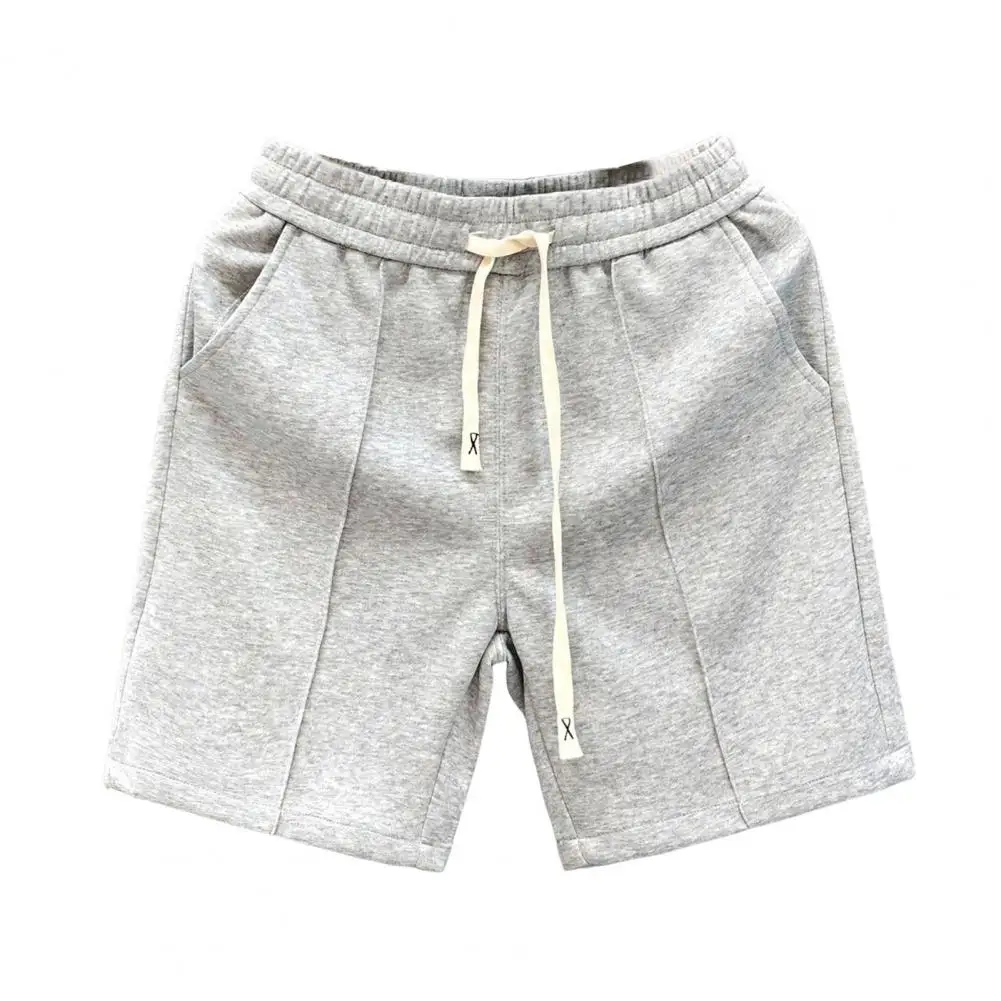 

Мужские шорты для летних работы, однотонные пляжные шорты для отдыха на удобных бретелях