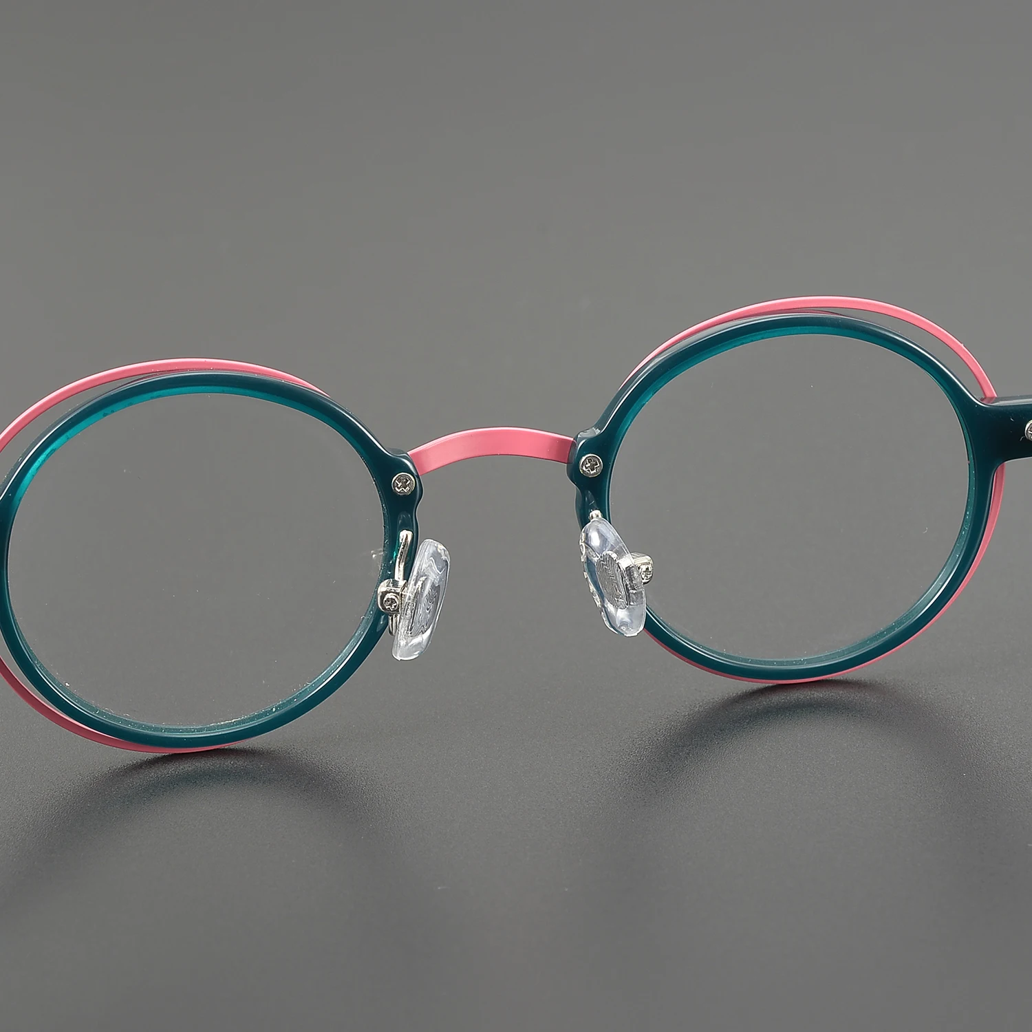 Monturas de gafas redondas de acetato para hombre y mujer, monturas graduadas ópticas ultraligeras de diseñador de marca de lujo, nueva moda 2024