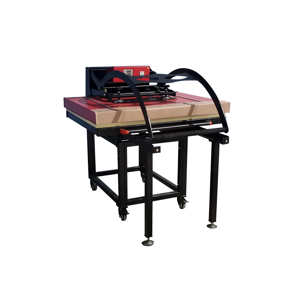 Large Format Semi-automatic Manual Flatbed Textile Heat Press Machine 80x100cm Multicolor Sublimation Press New 220V