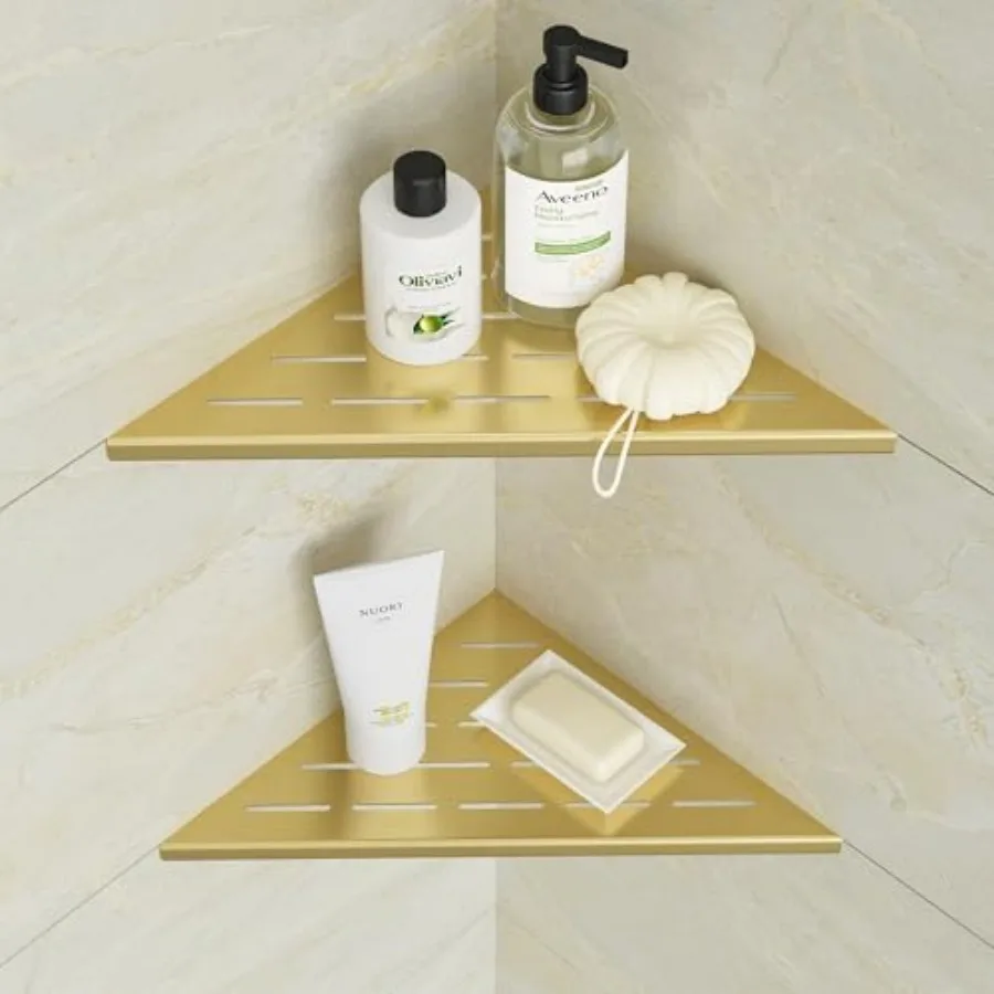 

ch en Corner Shower ShelvesSet of 2 Corner Shelf for Tile Wall Insert 304 Stainless Steel Shower Storage Shelves for Bathroom N