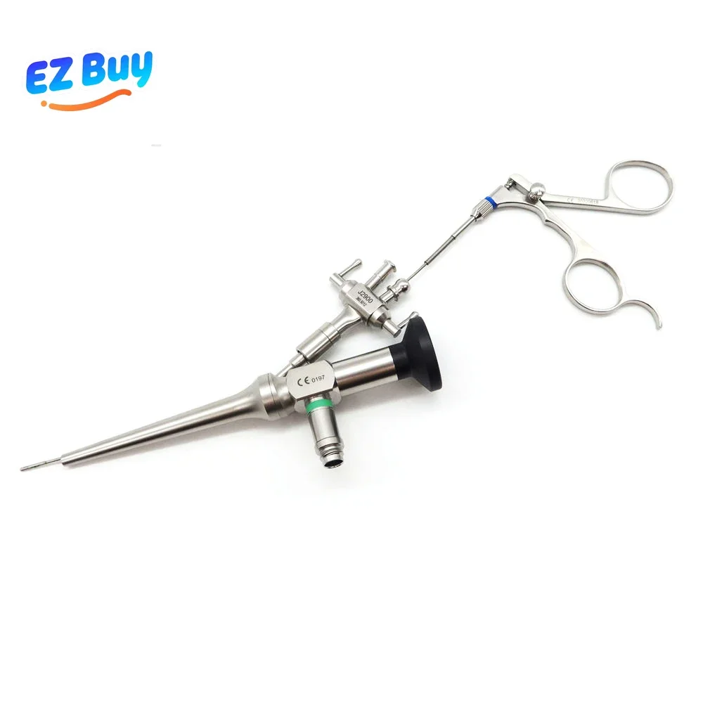 Professional Instrument Medical 2.7mm/4mm/5.5mm ENT Rigid Otoscope With Working Channel and Forceps