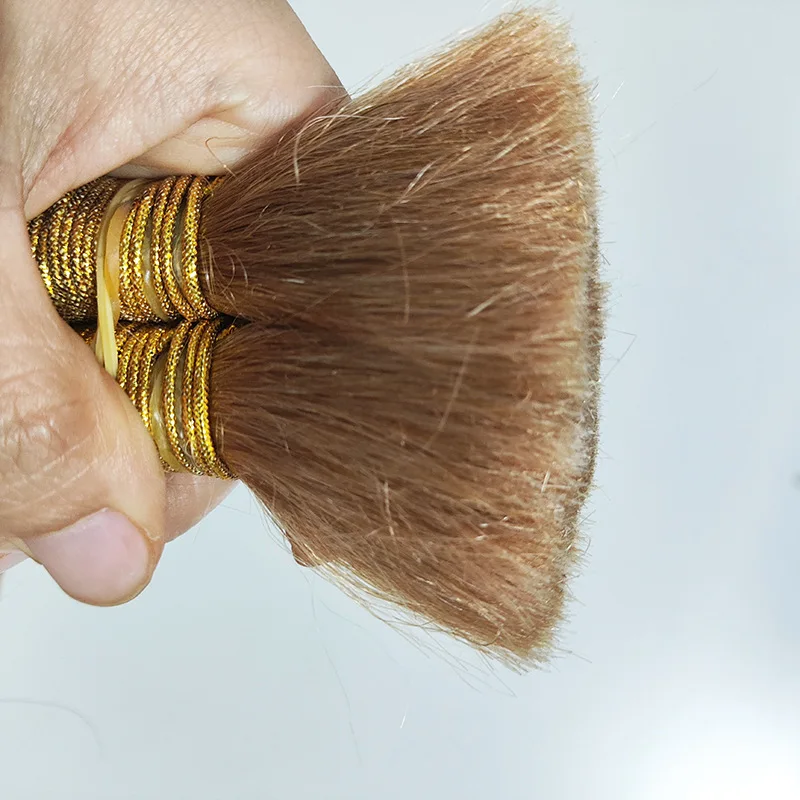 編み込み用バルクヘア　ディープウェーブ人毛バルク　ノーウェフト　ハニーブロンドヘアエクステ　1/2/3個 # 女性用27色の三つ編みヘア