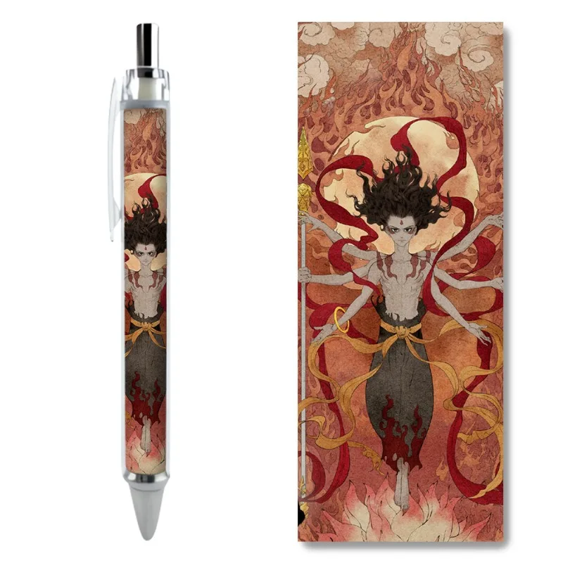 2/4PCS Ne Zha 2 Customized Exquisite Patterns of Neutral Pens Around Popular Anime Movies Comic Exhibition Gifts Art Supplies