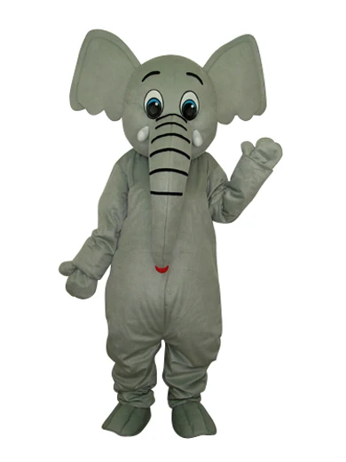 

New Adult Character Little Grey Elephant Mascot Costume Halloween Christmas Dress Full Body Props Outfit Mascot Costume