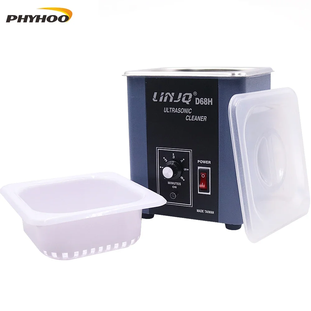 D68H Jewelry ultrasonic cleaning machine Gold and Silver Copper Jewelry Glasses Clock Dental Decontamination Degreasing cleaning