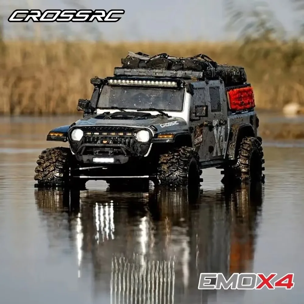 Crossrc Emo X4 4wd Rtr 1/8 Rock Crawler Rc Elektrische Afstandsbediening Model Auto Crawler Weg Reddingsvoertuig Volwassenen Kinderen Speelgoed