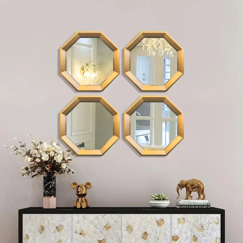 Room Fireplace Wall Hanging Background Decoration Octagonal Bathroom Art Accessories