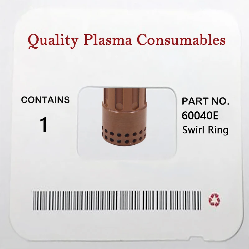 

60040E Swirl Ring 100-125A for TH-125 TM-125 Plama Cutter Torch Consumable PKG/1
