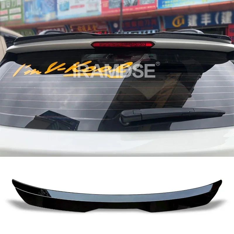 New！ Car Roof Spoiler For VW POLO Hatchback 2011 - 2018 Type DGS Carbon Surface Rear Trunk Wing ABS material Refit Accessories