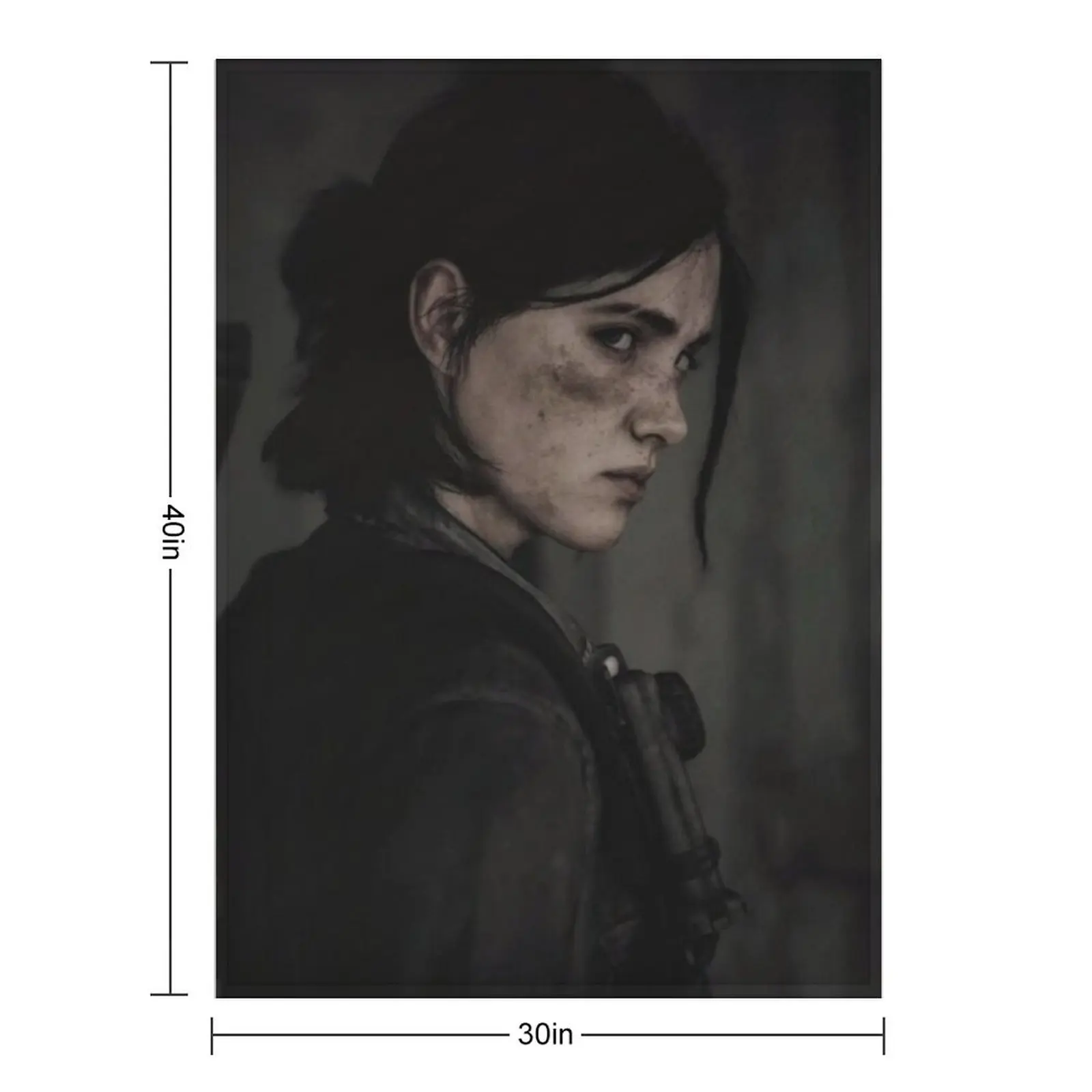 Tlou Ellie Williams Throw Blanket anime Hair Quilt For Decorative Sofa Blankets