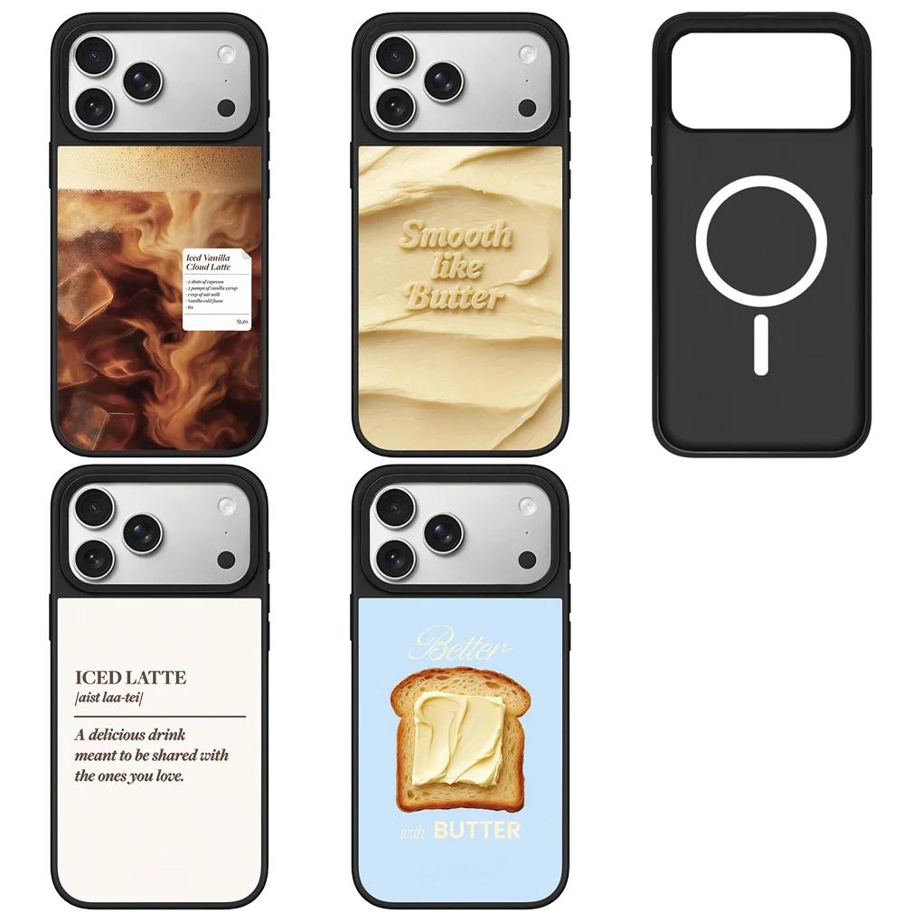 

Butter Latte Mirror Surface Magnetic Phone Case Cover for IPhone 12 13 14 15 16 17 Pro Max Case for IPhone 17 Air