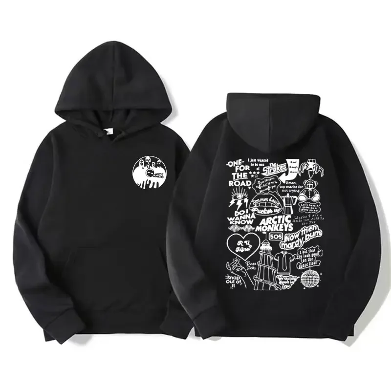 Rock Bnad Arctic Monkey Hip-Hop-Musik Herren-Kapuzenpullover, klassisches Street-Fashion-Langarm-Hoodie, lässiges Oberteil