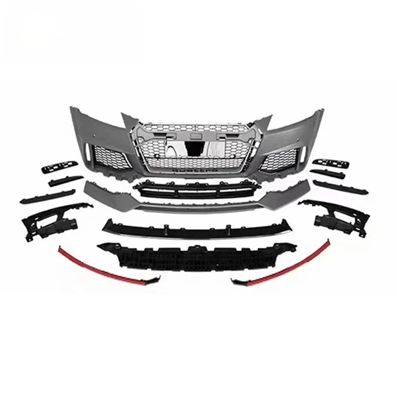 

Full Front Bumper Body Kit TT, Upgrade to TTRS Style 2014-2018, Includes Lip, Grille & Fog Light Housing