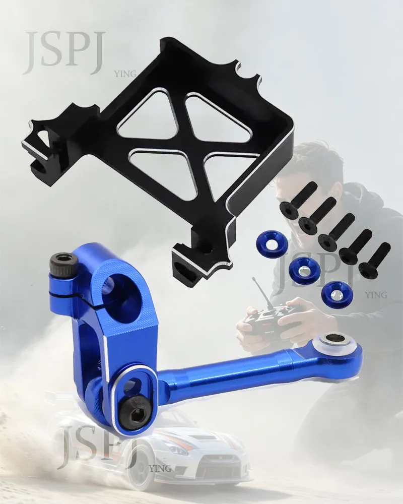 Hot Racing CNC Aluminum HD Standard Servo Adapter Mount Seat Servo Arm 25T #7749 #8947 traxxas 1/10 MAXX V1 WIDE MAXX V2