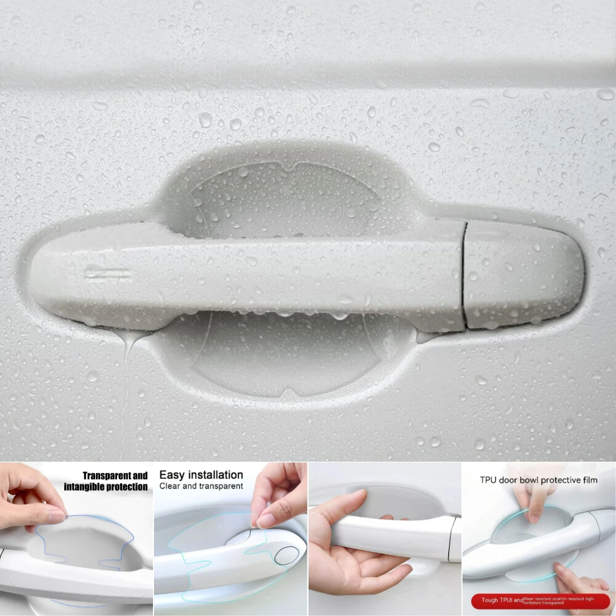 

Car Door Bowl Handle Invisible Protective Sticker Auto For Jeep Wrangler Grand Cherokee Cherokee Compass Gladiator Renegade Wago