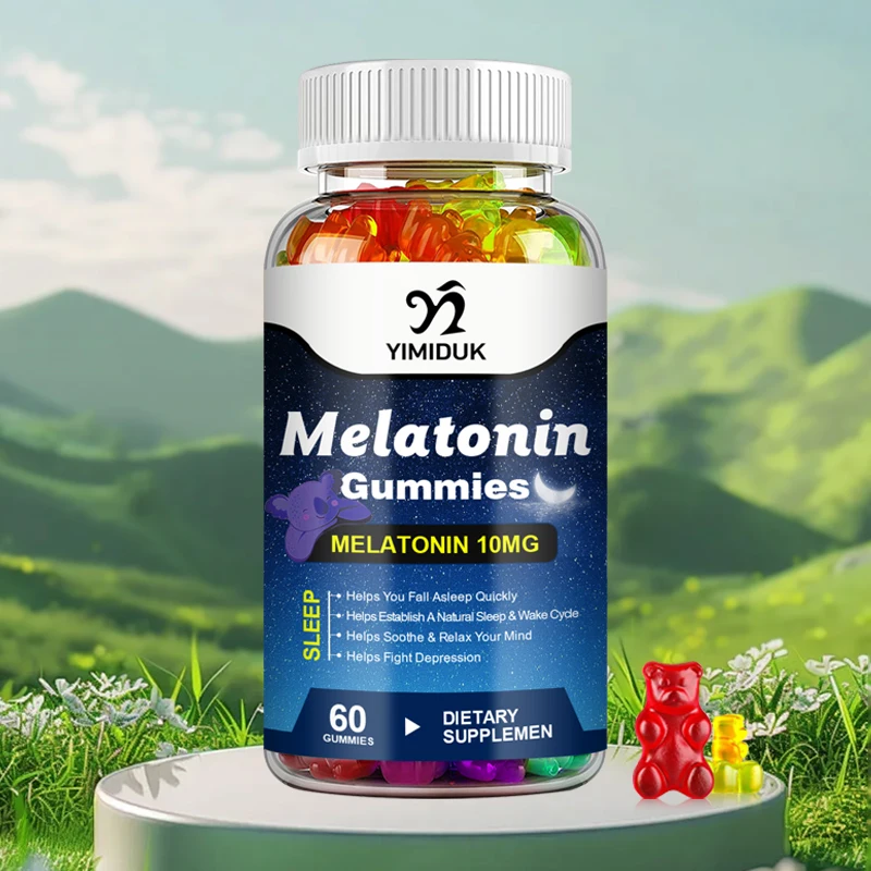 Melatonin Gummies 10MG ,Anxiety Stress Relief Help Deep Sleep Save Relieve Insomnia Melatonin for Audlt Middle-aged Elderly