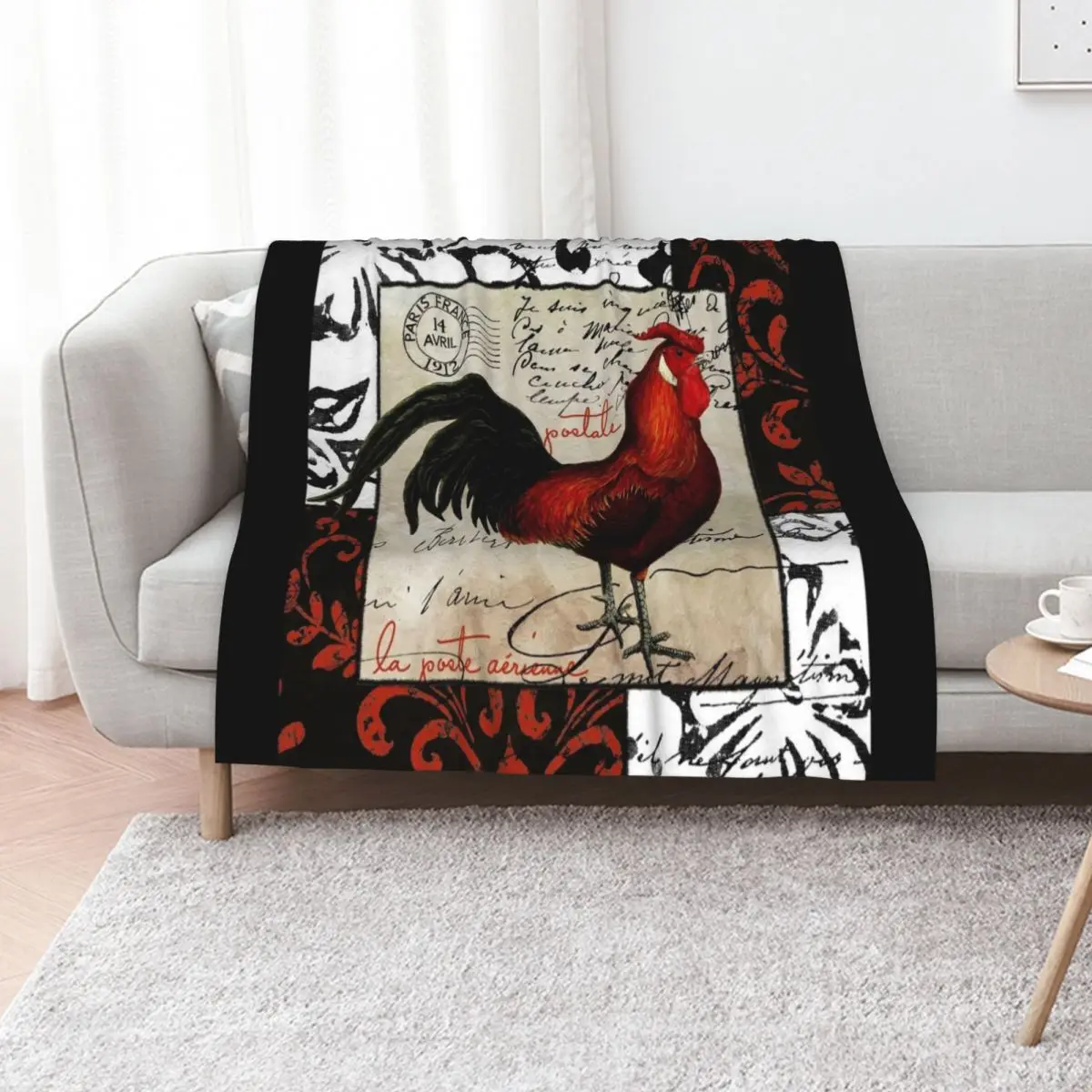 

Europa II Rooster Throw Blanket Thin Camping Decorative Throw Designers Blankets