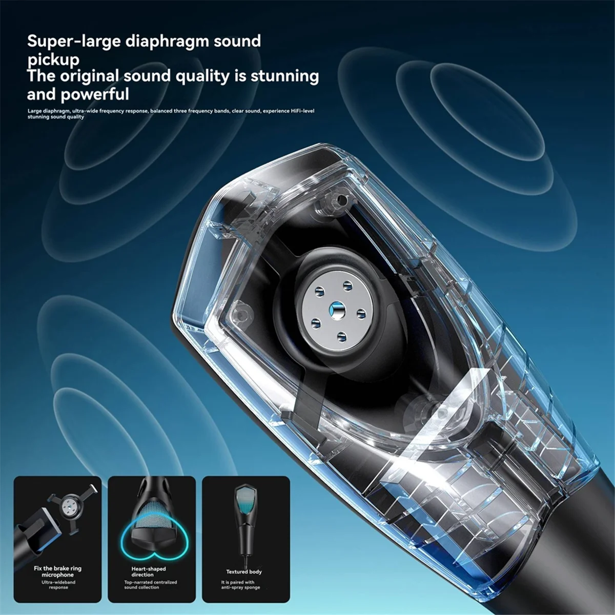 جديد 3C-Gaming ميكروفون المهنية سطح المكتب USB مكثف ميكروفون RGB ضوء البث المباشر مؤتمر الفيديو ميكروفون