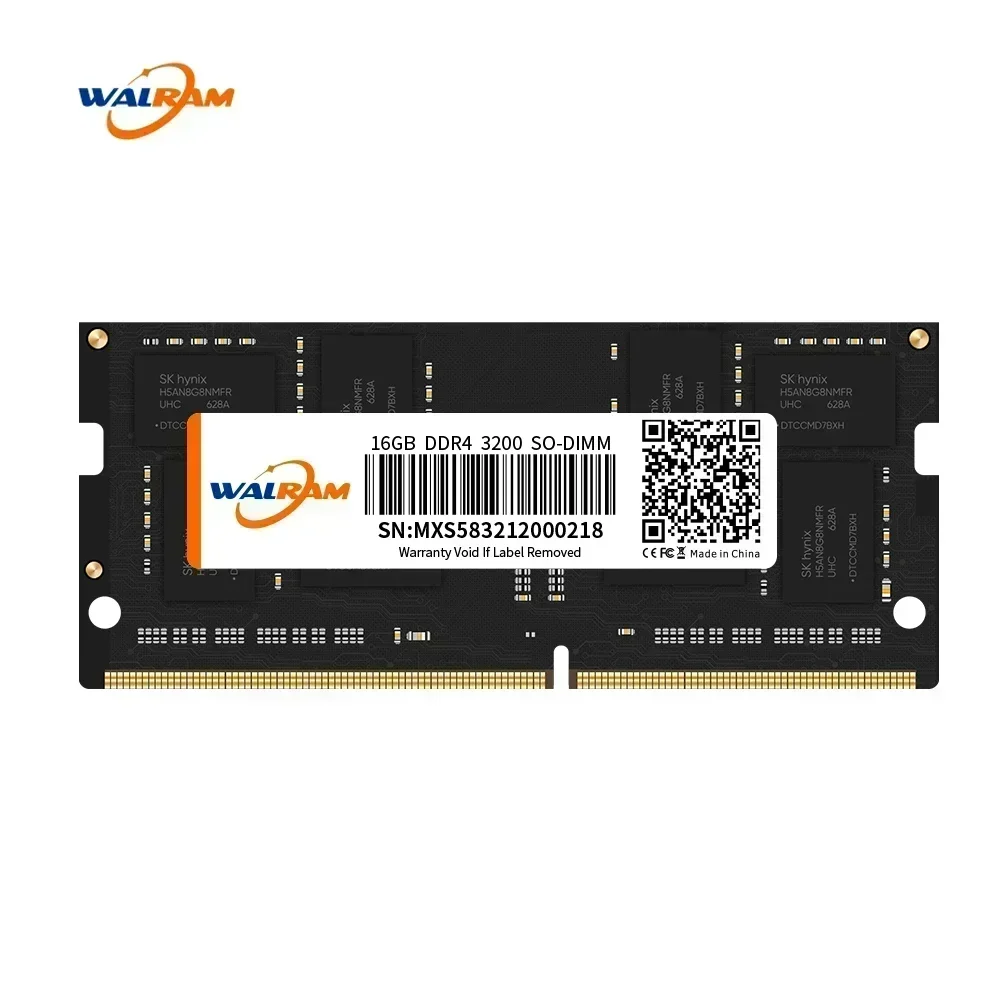 WALRAM mémoire Ram DDR3 DDR3L 8GB 4GB Ram DDR4 16GB 3200MHz 2666MHz 2400MHz 1600MHz mémoire interne Sodimm pour ordinateur portable