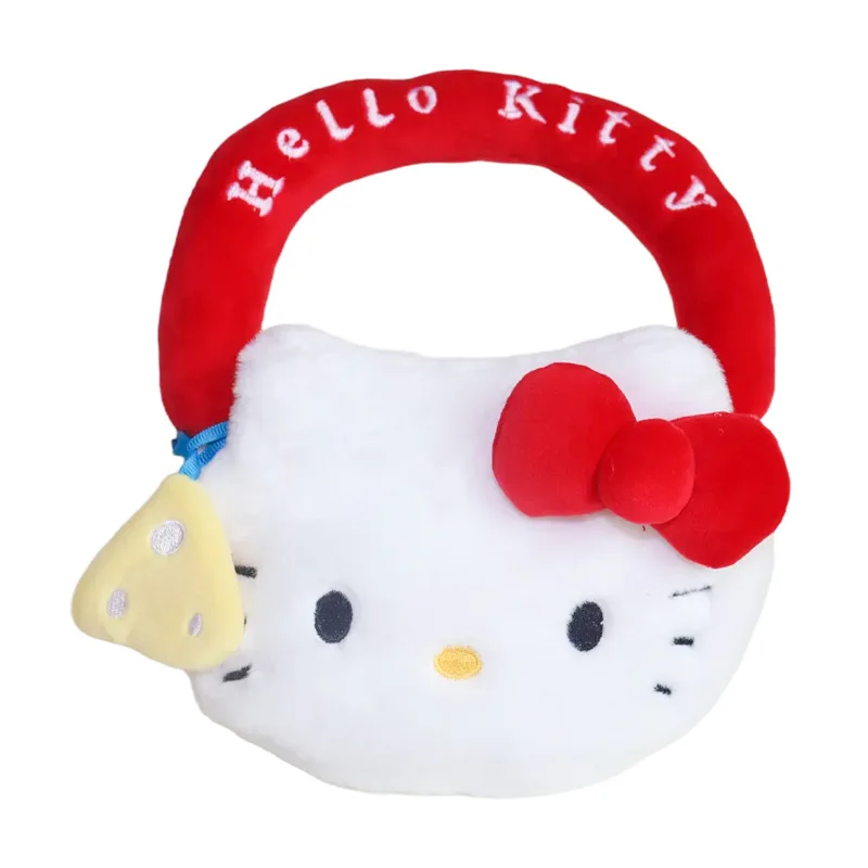 

Kawaii Sanrio Hello Kitty Coin Purse Wallet Cute Cartoon Storage Bag Creative Handbag Plush Toy Girl Birthday Gift Peripheral