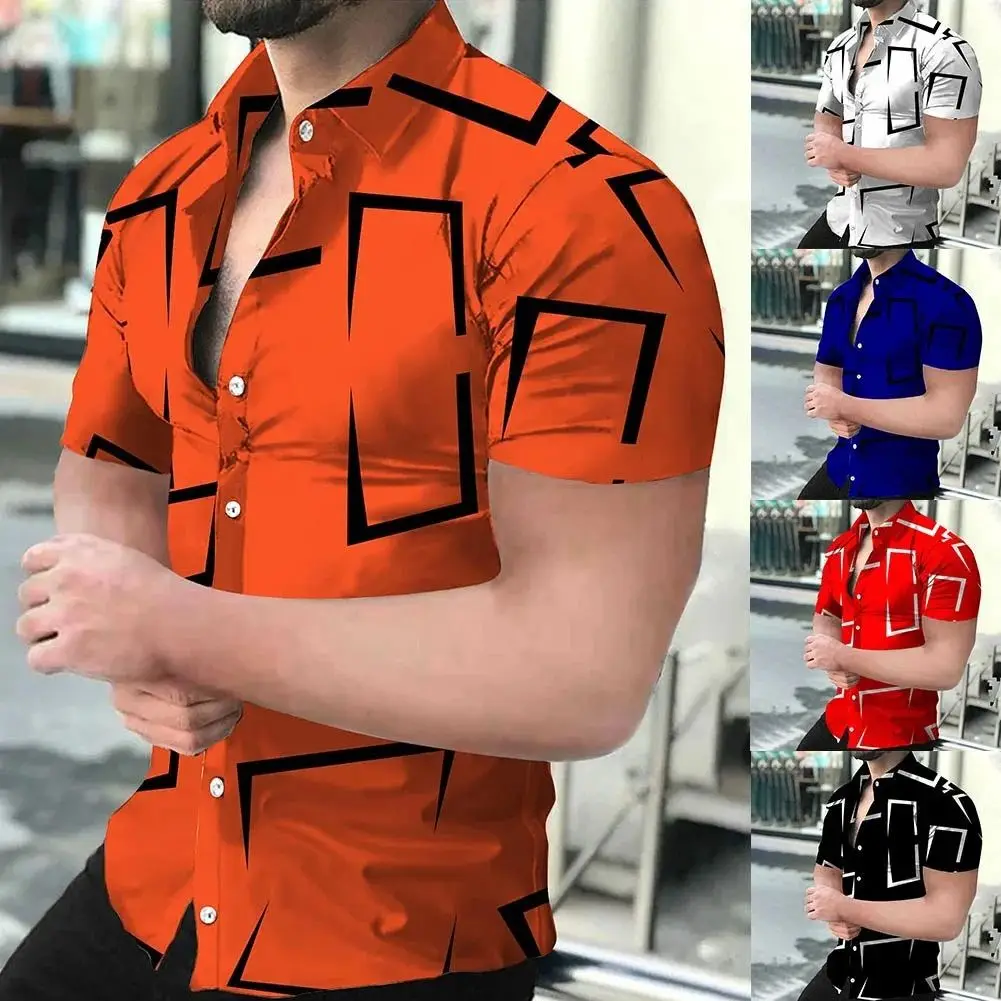 New 2023 High Quality 3D Printed Men's Hawaiian Baroque Shirt CleanFit Style Inner Wear Casual Mid-aged Men's Fashion