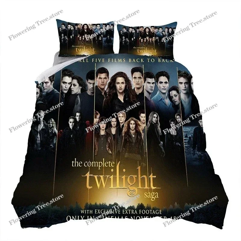 3D Printed Twilight Saga Bedding Set Duvet Cover Bedroom Comforter Covers Single Twin King Size Quilt Cover Home Textile