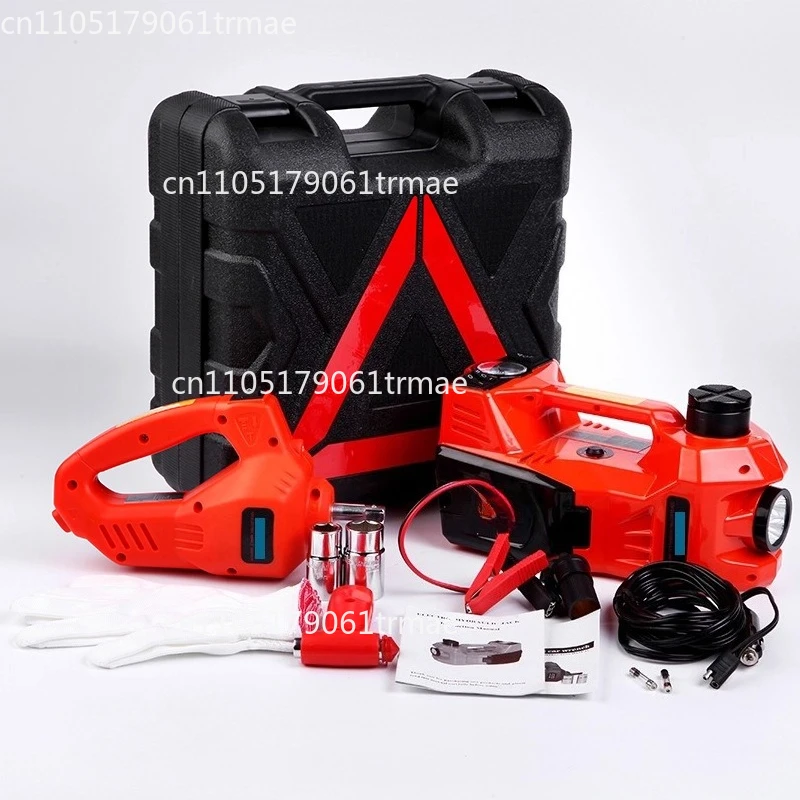 Car Roof Mount 5 Ton Electric Hydraulic 0kg Top 12V Car Multi-Purpose Tire Changing Inflator Pump Off-Road Tool Set