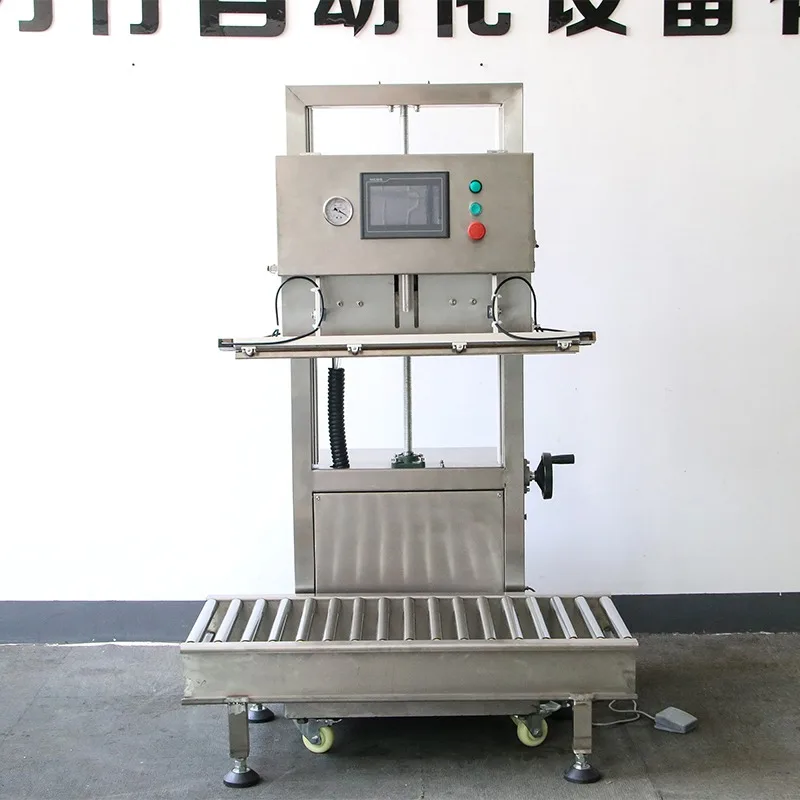 Electric vertical vacuum sealer Food packaging Big bag external design nozzle inflatable automatic operation 220V