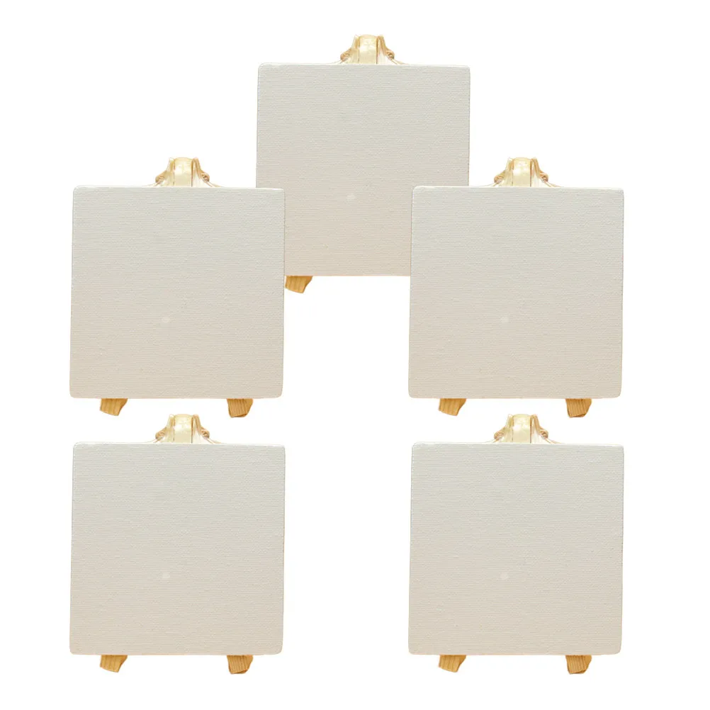 5Pcs Foldable Mini Wooden Easel Display Stands Pine Art Holder for Cards Photos Mobile Phones Party Home Decor