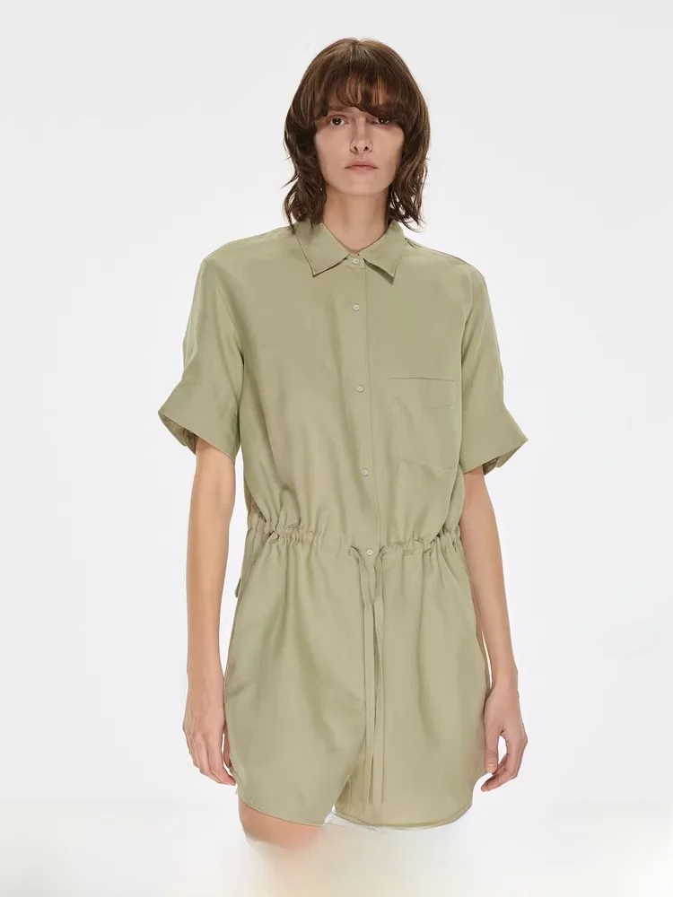 

JNBY Spring Summer Casual Lightweight Drapey ort Sve Rer Comfortable Breathable Commute Friendly mid Waist Design