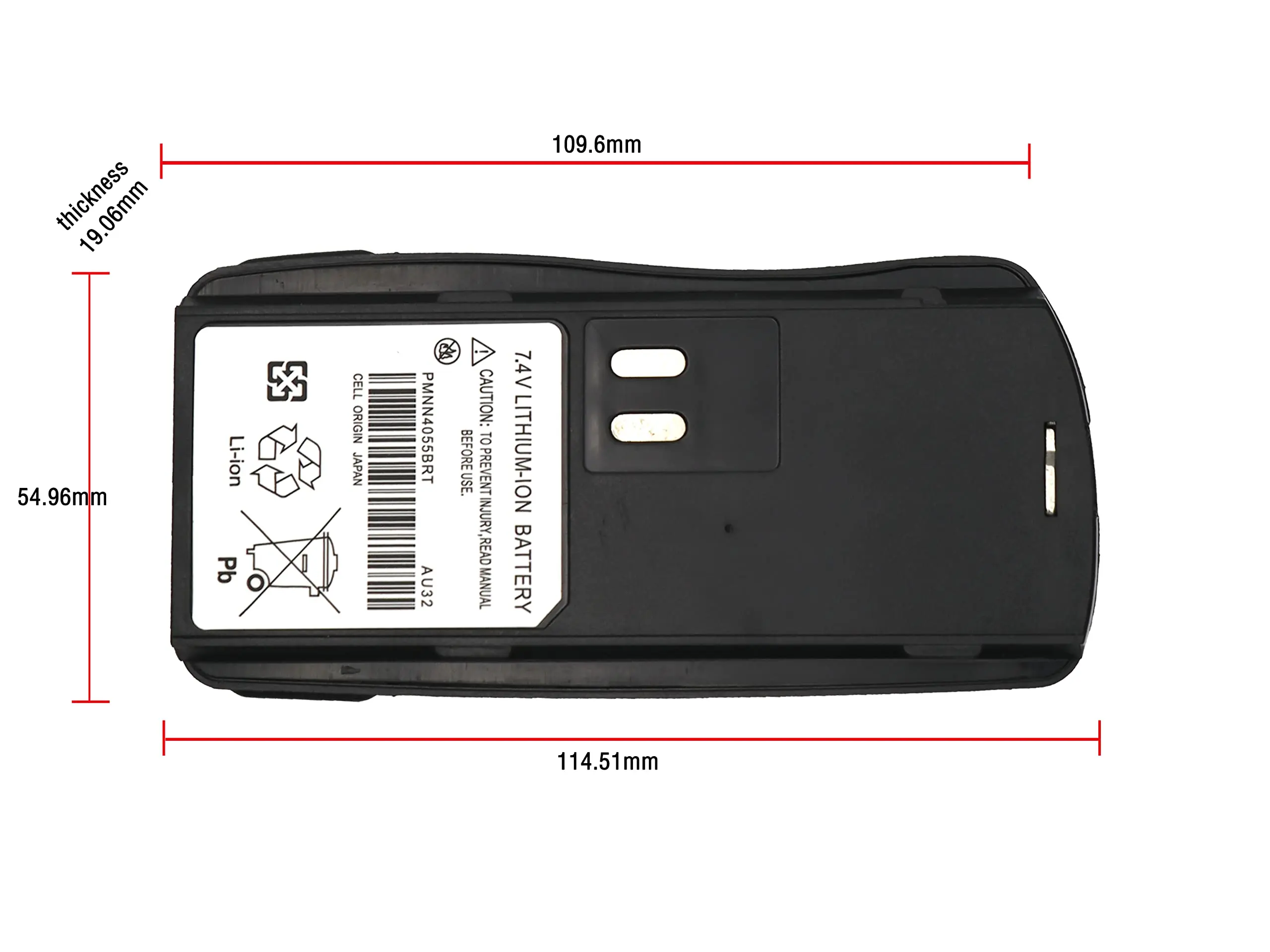 Replacement Battery for Motorola  AXU4100, AXV5100, BC120, CP125, GP2000, GP2000s, GP2100, P020, SP66, VL130 PMNN4046, PMNN4046A