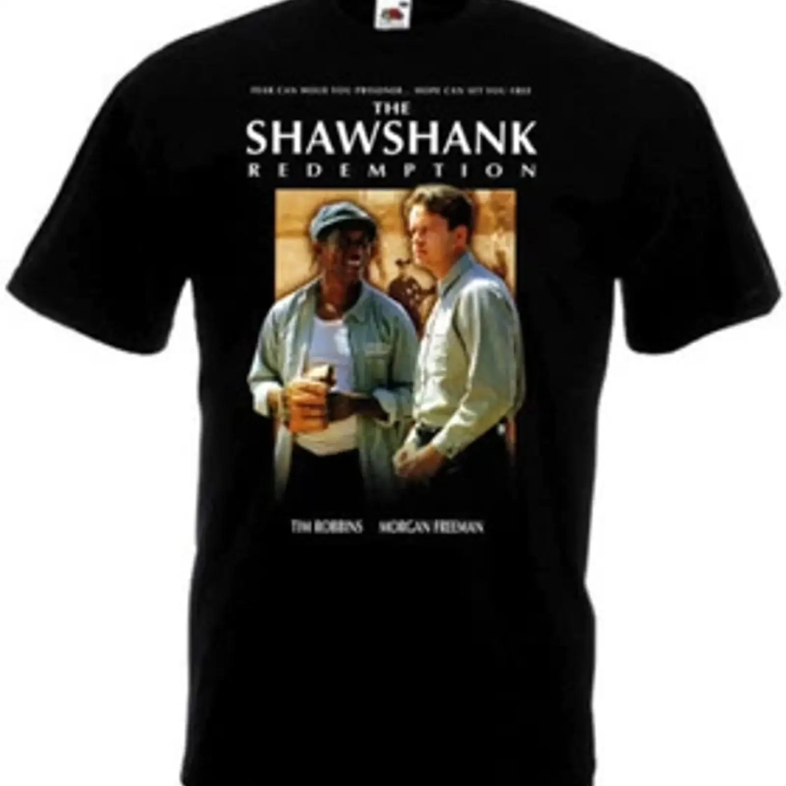The Shawshank Redemption v1 black movie poster t shirt all sizes S 5XL vintage Washed graphic homme Versatile Soft Stylish