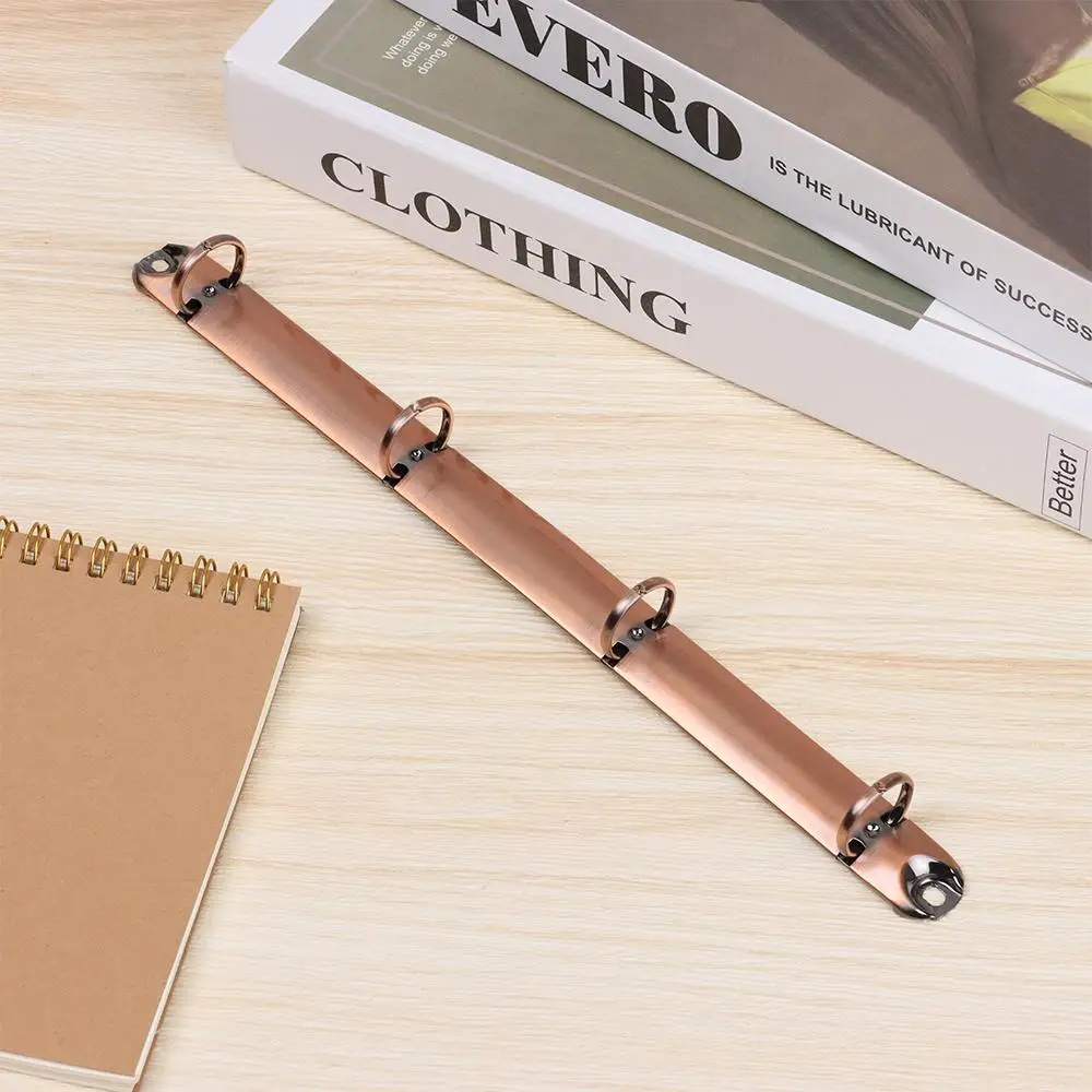 A4/B5/A5/A6/A7 Metal Loose-leaf Binding Clips Colorful Spiral Binder File Folder DIY Album Diary Clips Ring Notebook Accessory