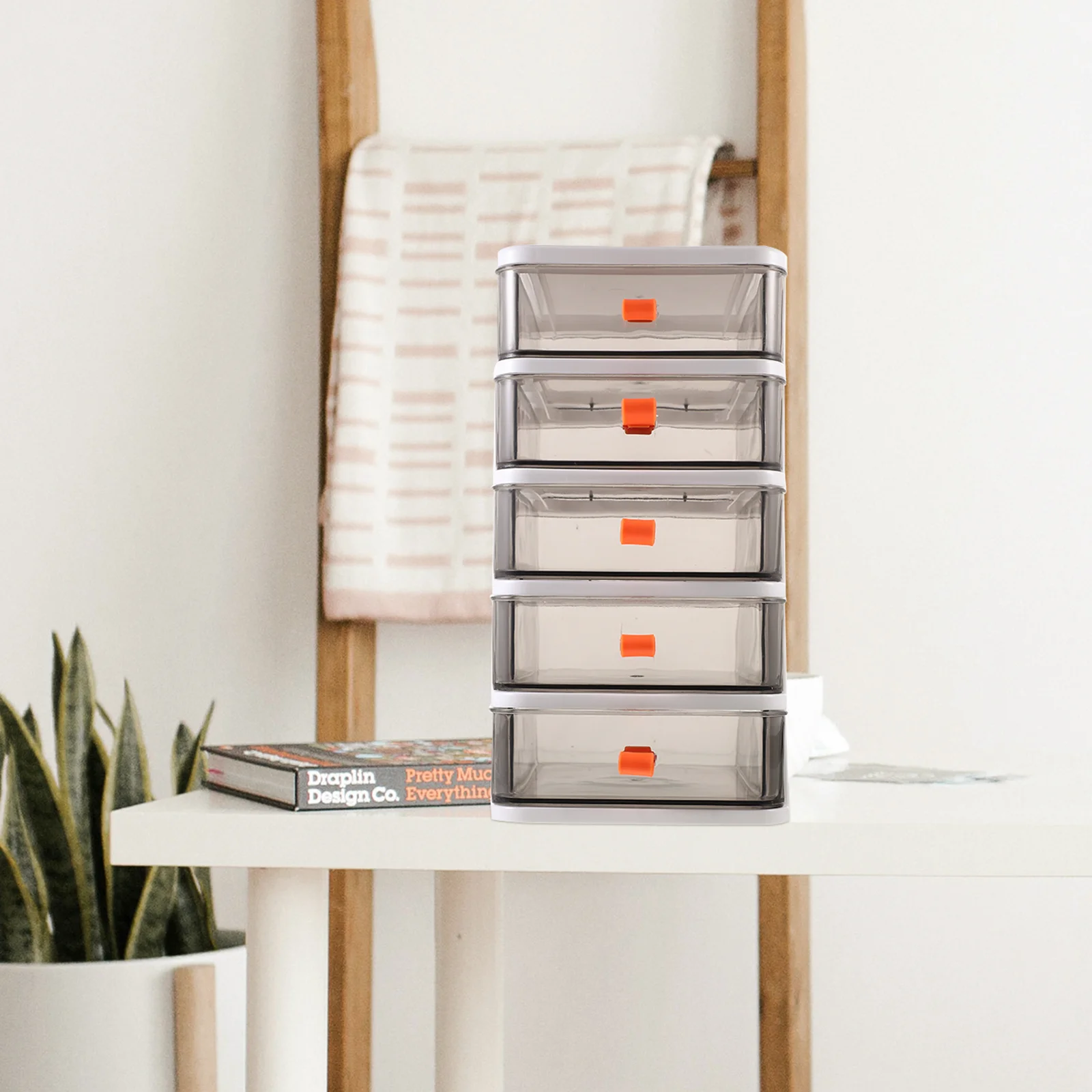 Transparent Desktop Storage Box Shelves Drawer Simple Plastic Drawers Organizer Pp Multi-function Office Stationery Case