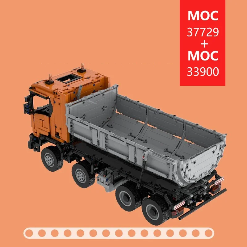 Custom MOC 8X4 XT Truck & Dump Trailer Technic Model - Trendy Educational Toys - Fun Building Game Set - For Holiday gifts