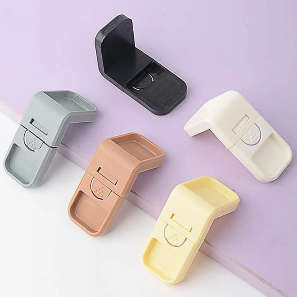 10pcs/set ABS Multi Functional Safety Locks Plastic Portable Baby Cabinet Drawer Locks Small Right Angle