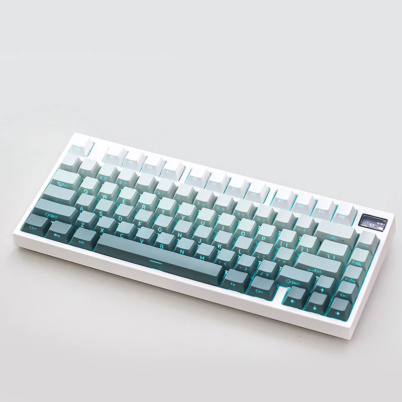 Keydous NJ81 CP V2 لوحة مفاتيح الألعاب Hall Effect Gateron Jade Pro Switch 0.01mm RT 8K معدل الاستقطاب اللاسلكي مع شاشة TFT RGB