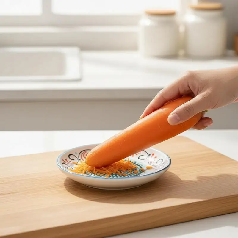 @*2-in-1 Ceramic Ginger Grater Round Plate Garlic Grater Vegetable Fruit Grinding Tool For Kitchen Manual Garlic Ginger Masher
