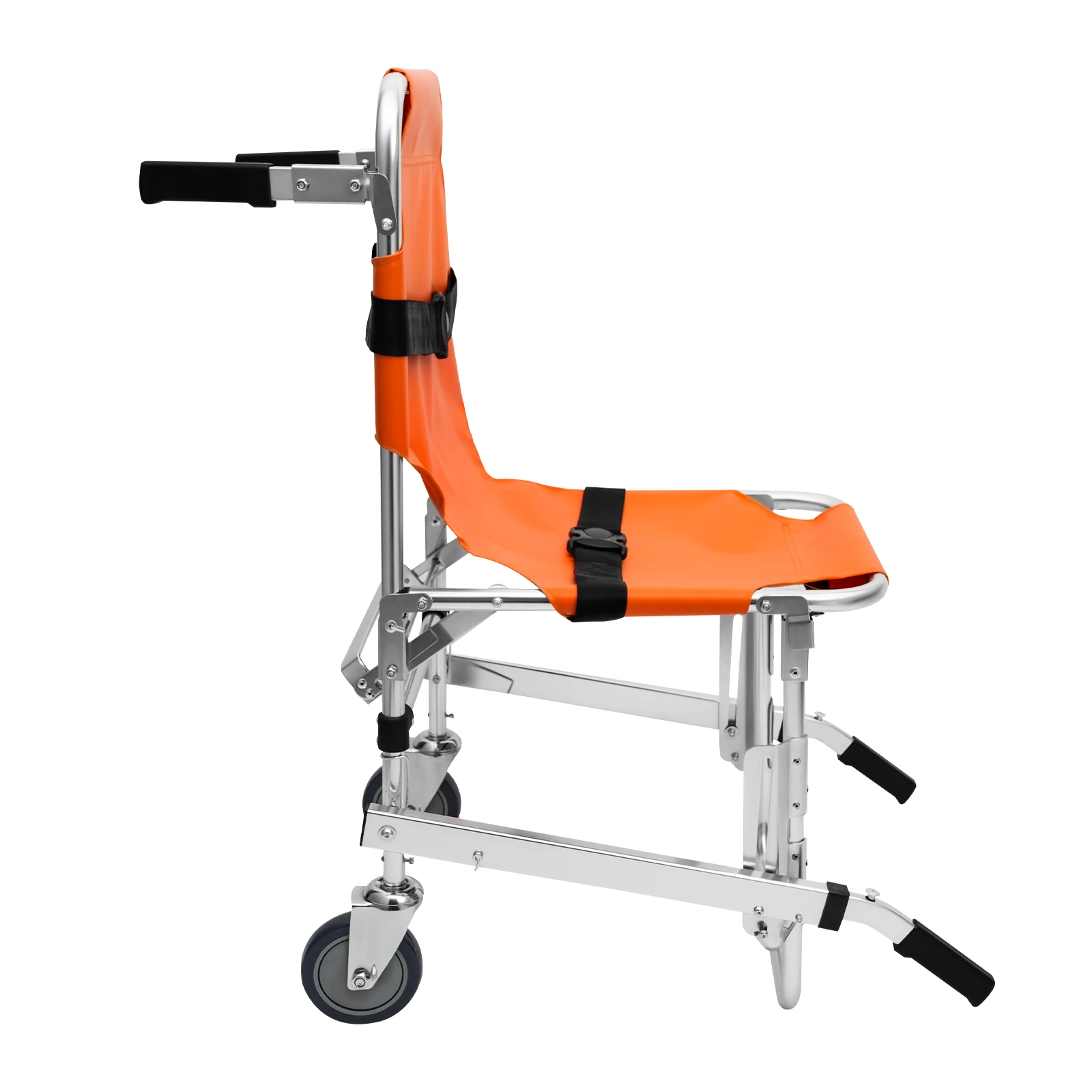 Treppensteigender Stuhl mit 2 Rädern, klappbarer Treppensteiger mit Sicherheitsgurten, medizinischer Transportstuhl, 159 kg Tragfähigkeit – Detail 22
