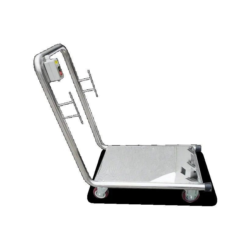 Swimming Pool Fittings Stainless Steel 304 Hand Push Cart Cleaning Trolley