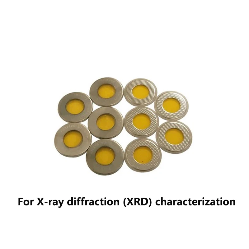 Al-Coated 2016 2025 2032 Coin Cell Case with Two Sides Kapton Tape Sealed Windows | for In-Situ XRD Battery Research | 5-Pairs