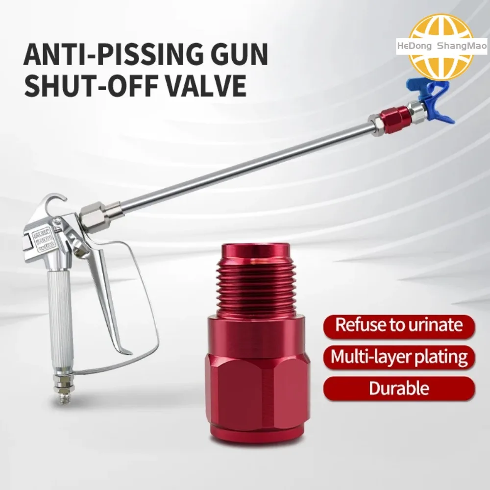 Imagem -06 - Anti-spitting Válvula para Alta Pressão Airless Spray Adaptador Joint Shut-off Válvula Extensão Paint Pulverizadores Gun Extensão